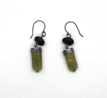 Load image into Gallery viewer, Rock and Lichen Hexagon Earrings