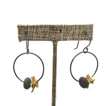 Load image into Gallery viewer, Rock and Bone Hoop Earrings