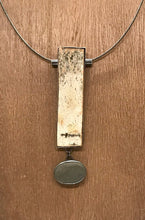 Load image into Gallery viewer, Birch Bark and Rock Necklace