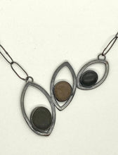 Load image into Gallery viewer, Fan Up Leaves and Rocks Necklace