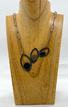 Load image into Gallery viewer, Fan Up Leaves and Rocks Necklace