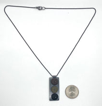 Load image into Gallery viewer, Wood grain rock pendant stoplight