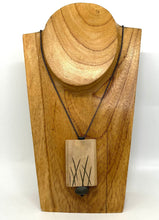 Load image into Gallery viewer, Carved Wood and Rock Necklace