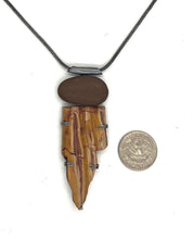 Load image into Gallery viewer, Rock and Caldera Flame necklace