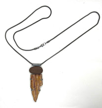 Load image into Gallery viewer, Rock and Caldera Flame necklace