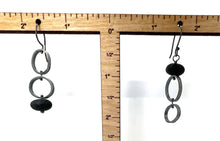 Load image into Gallery viewer, Mis matched rock oval earrings