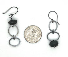 Load image into Gallery viewer, Mis matched rock oval earrings
