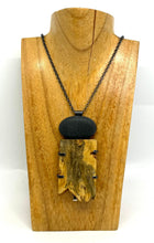 Load image into Gallery viewer, Rock and Buckeye Wood necklace