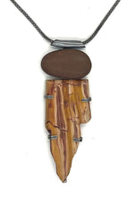 Load image into Gallery viewer, Rock and Caldera Flame necklace