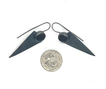 Load image into Gallery viewer, Rock Triangle Leaf Vein Earrings