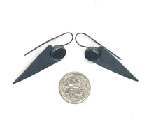 Load image into Gallery viewer, Rock Triangle Leaf Vein Earrings