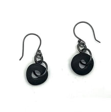 Load image into Gallery viewer, Rock Earrings with Silver Ring.