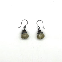 Load image into Gallery viewer, Stacked Rock and Lichen Earrings