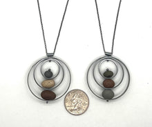 Load image into Gallery viewer, Triple Circle Rock Necklace