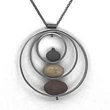 Load image into Gallery viewer, Triple Circle Rock Necklace