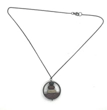 Load image into Gallery viewer, Stack of Rocks in Silver Circle