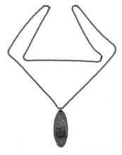 Load image into Gallery viewer, Silver Dust Prong Set Rock Necklace