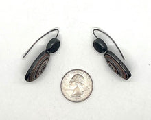 Load image into Gallery viewer, Fordite and Rock Earrings