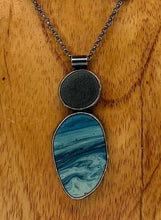 Load image into Gallery viewer, Rock and Leland Blue/Pioneer Glass Necklace