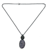 Load image into Gallery viewer, Rock and Grape Agate Bezel Set Necklace