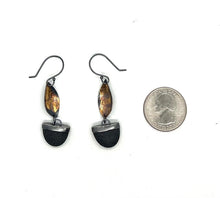 Load image into Gallery viewer, Leaf and Rock Earrings