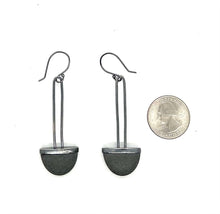 Load image into Gallery viewer, Long Cut Rock Earrings