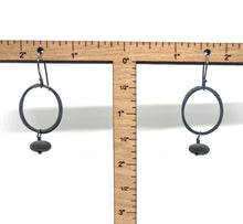 Load image into Gallery viewer, Flattened Layered Ovals Rock Earrings