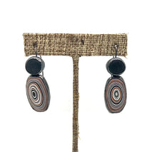 Load image into Gallery viewer, Fordite and Rock Earrings
