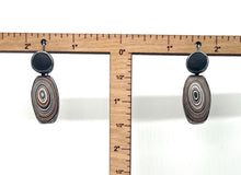 Load image into Gallery viewer, Fordite and Rock Earrings