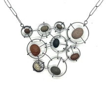 Load image into Gallery viewer, Circle Cluster Rock Necklace