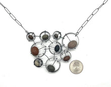 Load image into Gallery viewer, Circle Cluster Rock Necklace