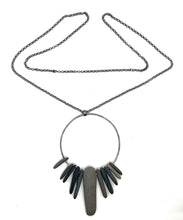 Load image into Gallery viewer, Stick Rocks Circle Necklace