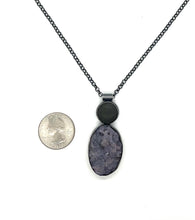 Load image into Gallery viewer, Rock and Grape Agate Bezel Set Necklace