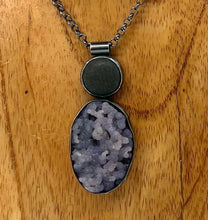 Load image into Gallery viewer, Rock and Grape Agate Bezel Set Necklace
