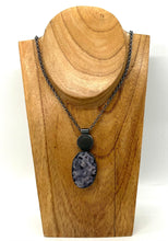 Load image into Gallery viewer, Rock and Grape Agate Bezel Set Necklace