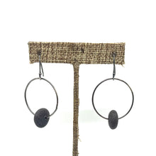 Load image into Gallery viewer, Hoop Rock Earrings