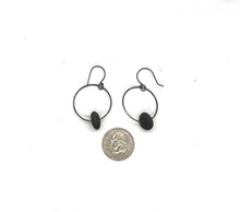 Load image into Gallery viewer, Hoop Rock Earrings