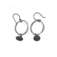 Load image into Gallery viewer, Flattened Layered Ovals Rock Earrings