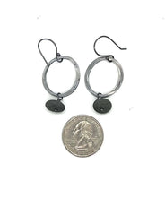 Load image into Gallery viewer, Flattened Layered Ovals Rock Earrings