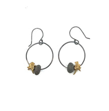 Load image into Gallery viewer, Rock and Bone Hoop Earrings