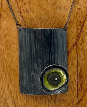 Load image into Gallery viewer, Enamel and rock pendant