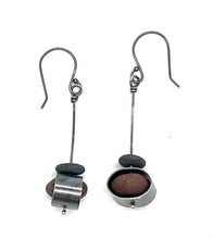 Load image into Gallery viewer, Oval Stick Rock Earrings