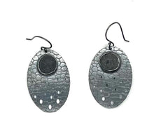 Load image into Gallery viewer, Pebble Patterned Oval Rock Earrings