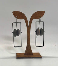 Load image into Gallery viewer, Rectangle Stone Earrings