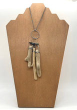Load image into Gallery viewer, Three Stick Driftwood and Rock Necklace