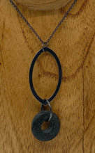 Load image into Gallery viewer, Leaf with Rock Necklace