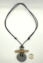 Load image into Gallery viewer, Rock and Driftwood Leather Necklace