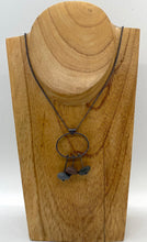 Load image into Gallery viewer, Oval with 3 Rocks Necklace
