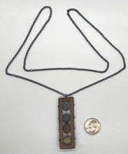 Load image into Gallery viewer, Rocks and Wood Frame Necklace