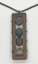 Load image into Gallery viewer, Rocks and Wood Frame Necklace